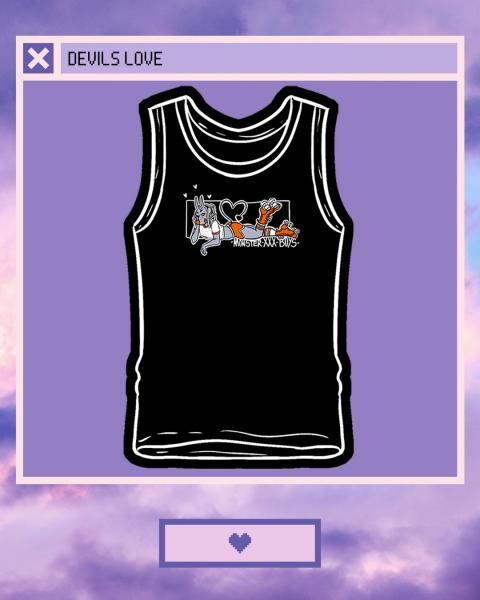 Monster XXX Boy - Bell Rose Tank - XS