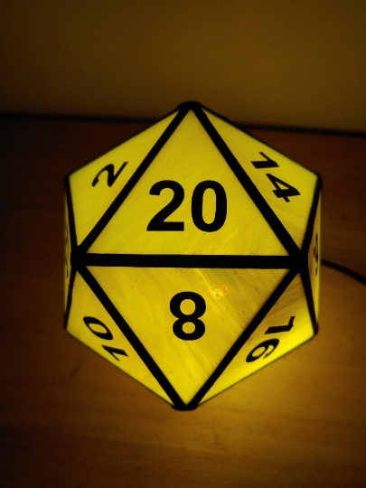 D-20 Stained Glass Night Light