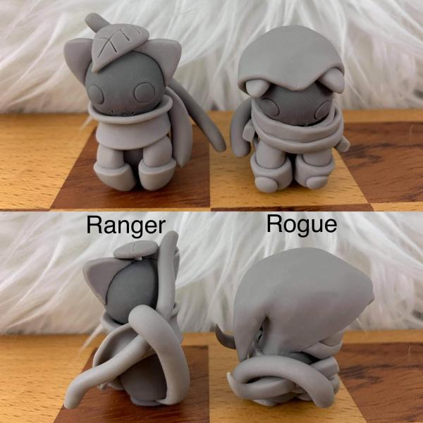 DnD Cat Figurines - Set of 5 picture