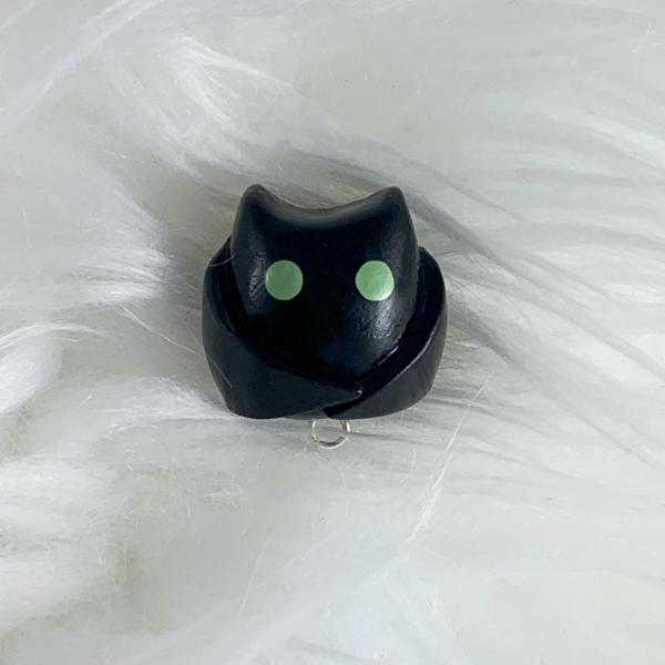 Halloween Inspired Chibi Bat Polymer Clay Charm