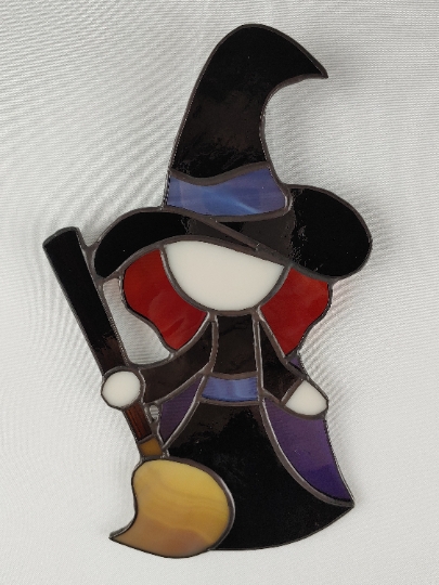 Little Witchy Stained Glass Suncatcher