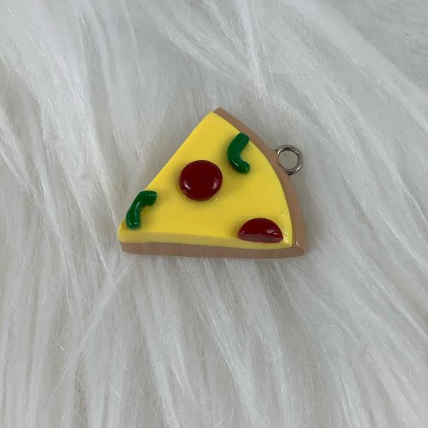 Chibi Pizza Polymer Clay Charm