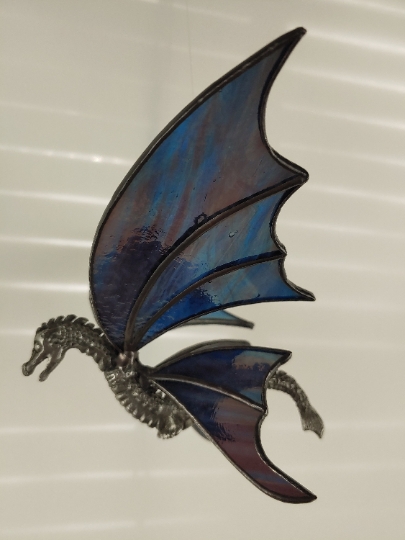 Flying Dragon Stained Glass 3D Suncatcher