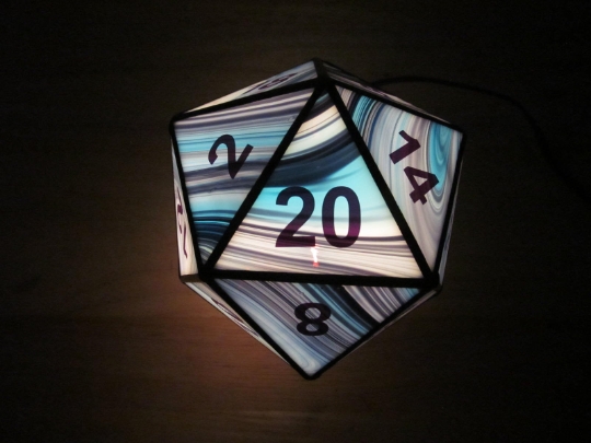 D-20 Stained Glass Night Light