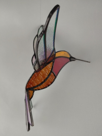 Stained Glass 3D Hummingbird Suncatcher picture
