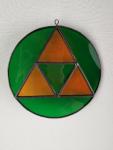 Tri-Force Stained Glass Suncatcher Ornament