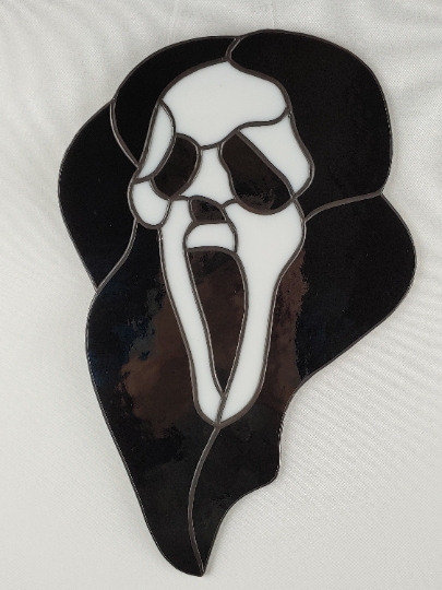 Ghostly Halloween Stained Glass Suncatcher picture