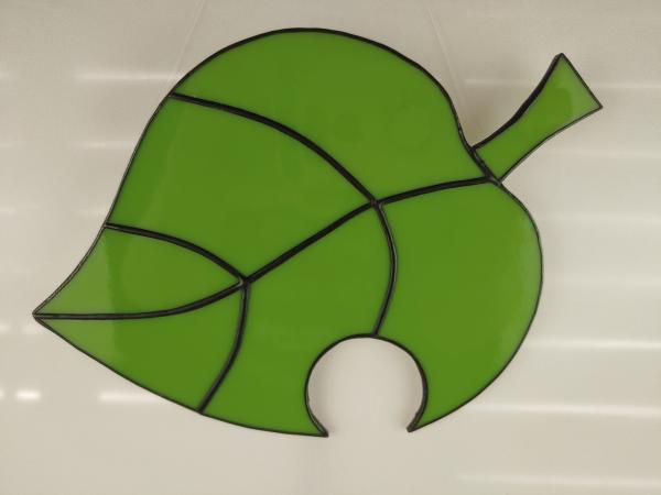 New - Leaf Stained Glass Suncatcher Fan-Based