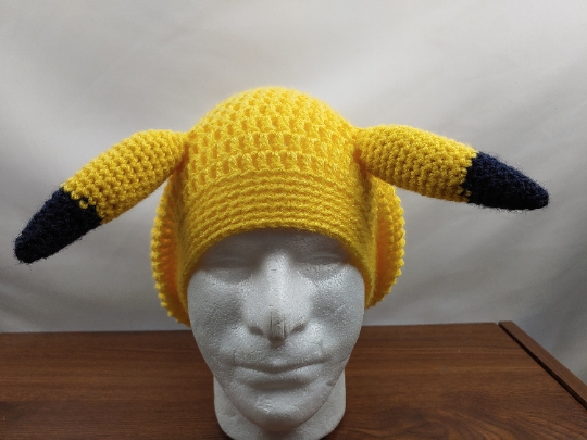Pikachu Crochet Slouchie Beanie