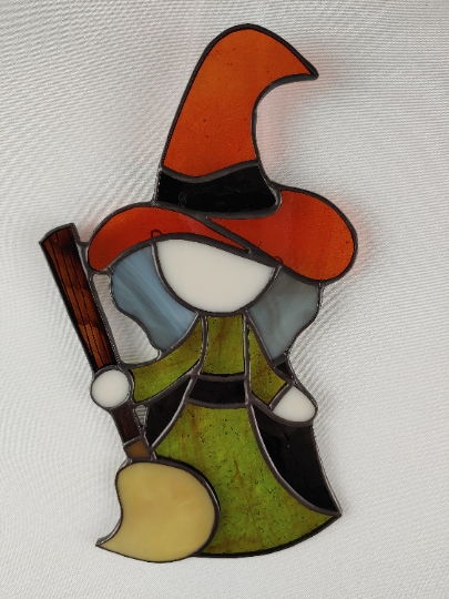 Little Witchy Stained Glass Suncatcher