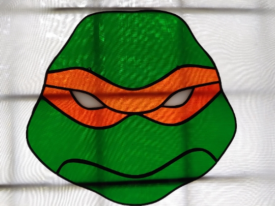 Teenage Mutant Ninja Turtles Stained Glass Suncatcher