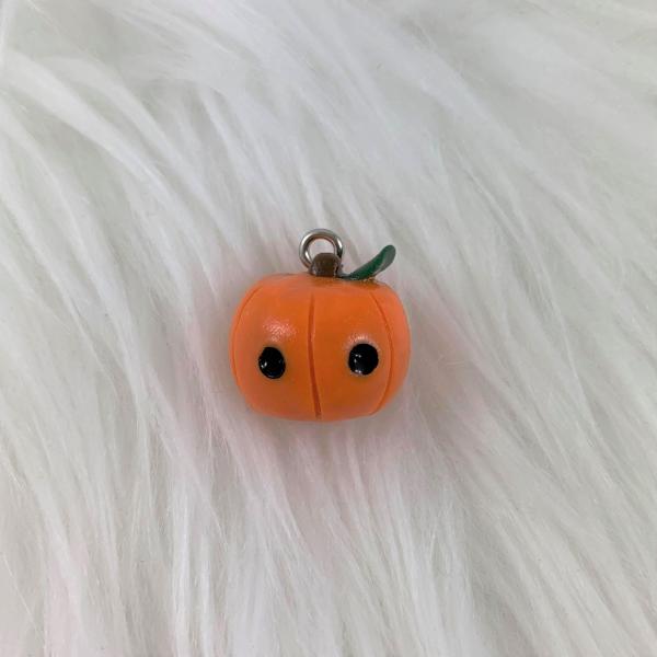 Halloween Inspired Pumpkin Polymer Clay Charm