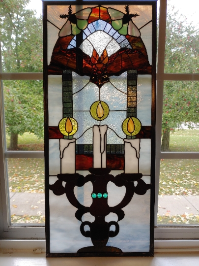 Gothic Nights Stained Glass Panel
