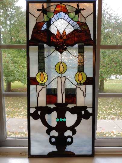 Gothic Nights Stained Glass Panel picture