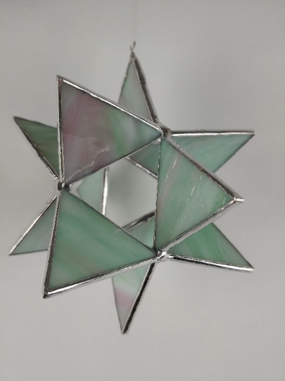 3D Star Stained Glass Suncatcher