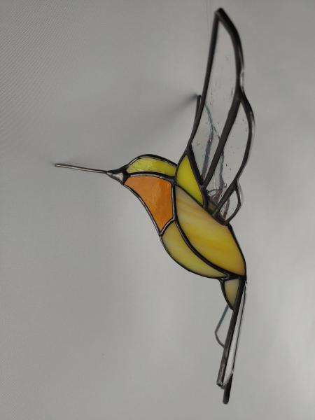 Stained Glass 3D Hummingbird Suncatcher
