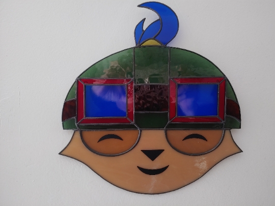 LOL Teemo Stained Glass Suncatcher