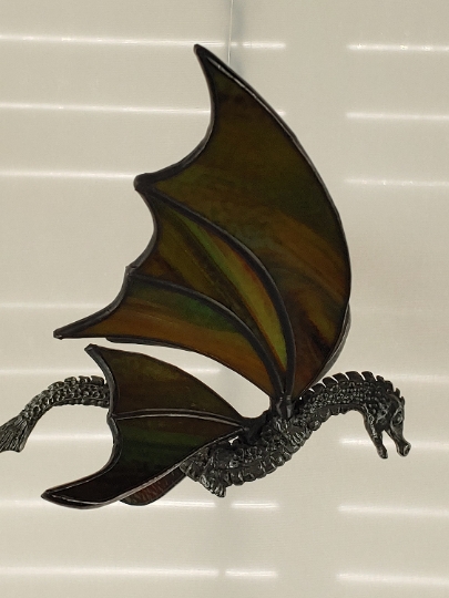 Flying Dragon Stained Glass 3D Suncatcher picture