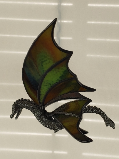 Flying Dragon Stained Glass 3D Suncatcher picture