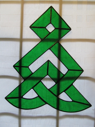 Celtic Tree Stained Glass Suncatcher