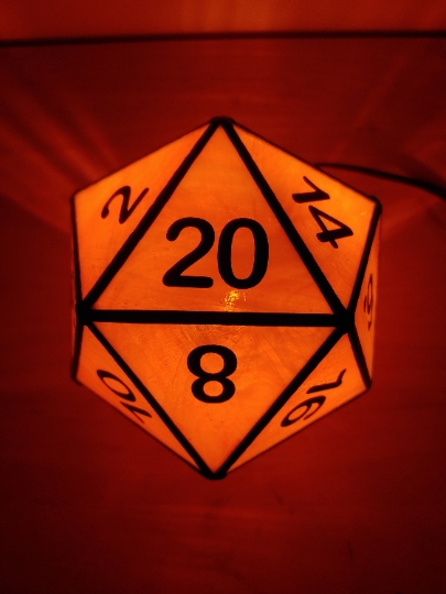 D-20 Stained Glass Night Light
