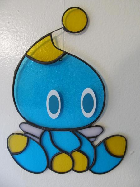 Chao Stained Glass Suncatcher-Fan Based