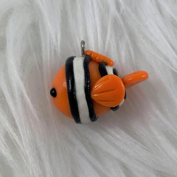 Polymer Clay Clownfish Charm