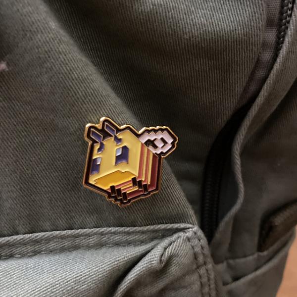 Minecraft Enamel Bee Pin picture