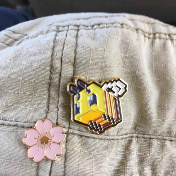 Minecraft Enamel Bee Pin picture