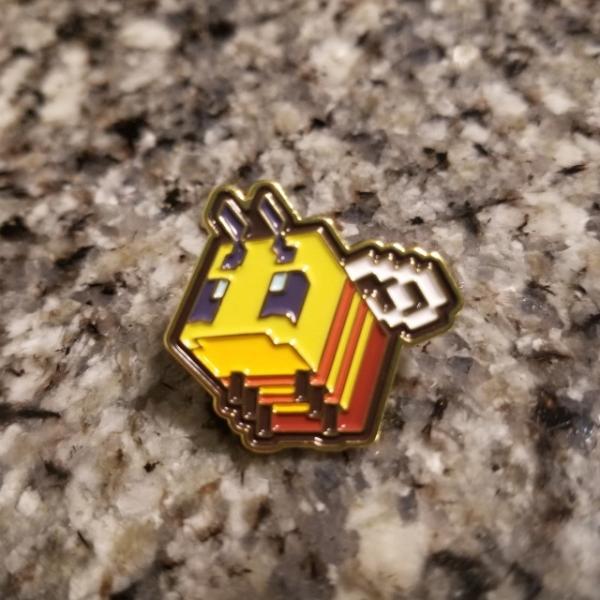 Minecraft Enamel Bee Pin picture