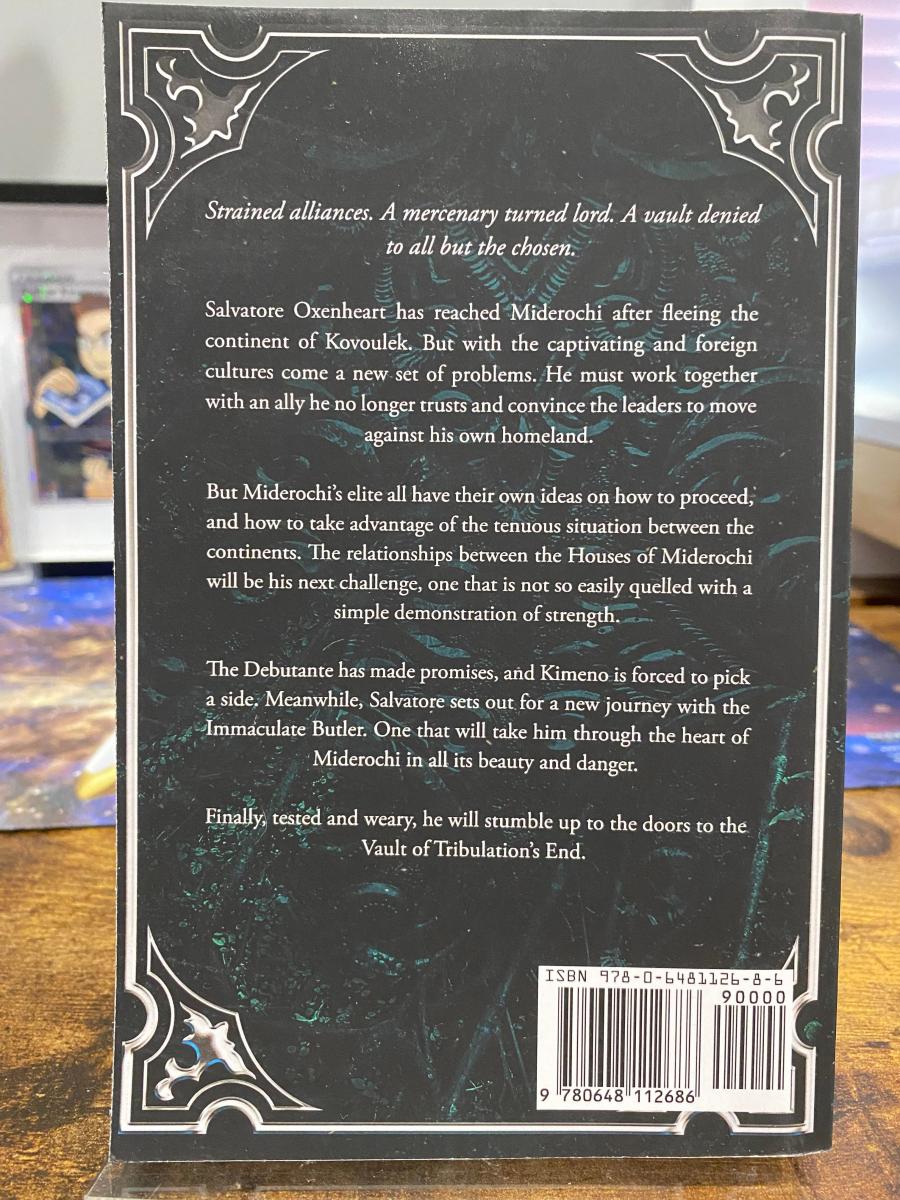 Signed Paperback Book - Vault Of Tribulation's End - The Lunar Triumvirate Book Two picture