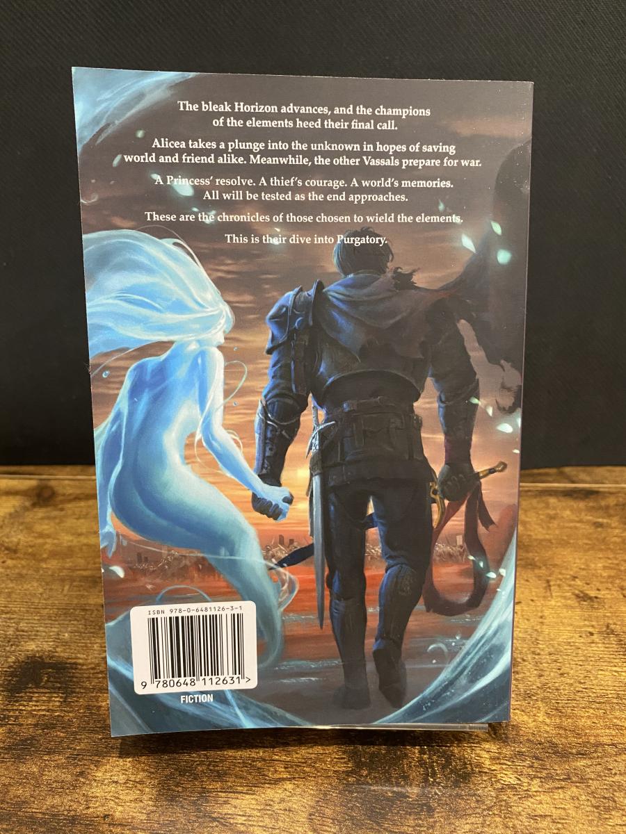 Signed Paperback Book - Purgatory - The Elemental Chronicles Epic Fantasy Book 4 picture