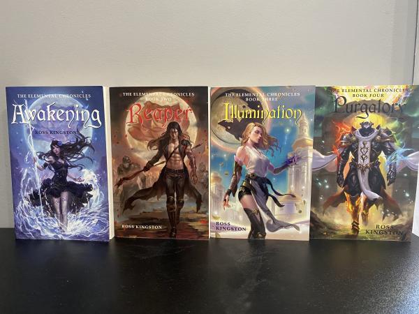 Signed Complete Set of The Elemental Chronicles Epic Fantasy Book Series (All 4 books) picture