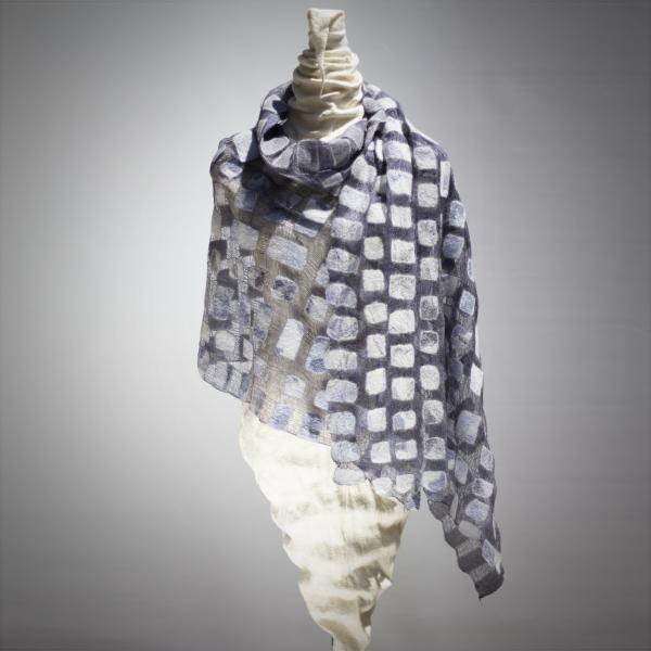 "Lace dreams" Shawl / Wrap Soft Blue