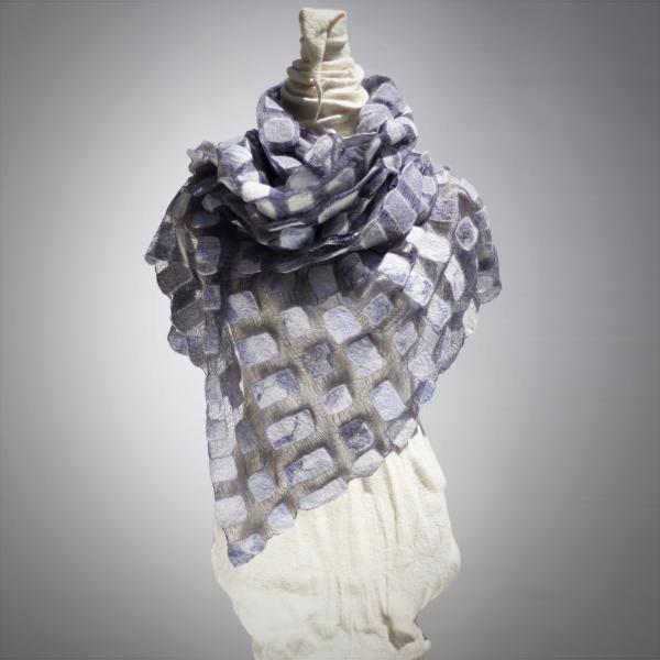 "Lace dreams" Shawl / Wrap Soft Blue picture