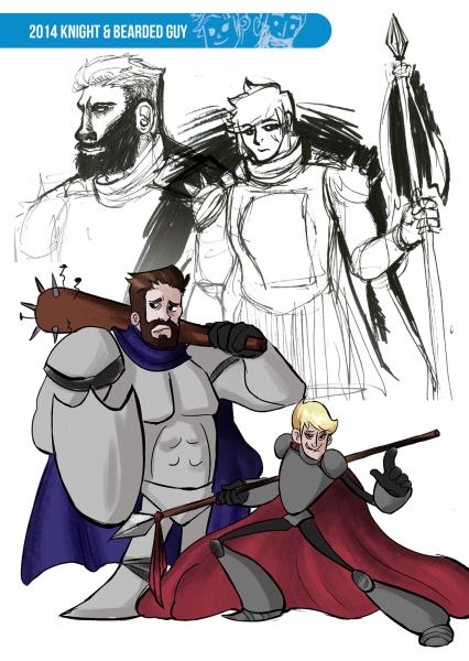 KNIGHT AND BEARD SKETCHBOOK VOL. 1 picture