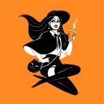 Pumpkin Spice Witch Print