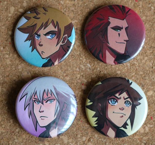Kingdom Hearts 1.5" Buttons