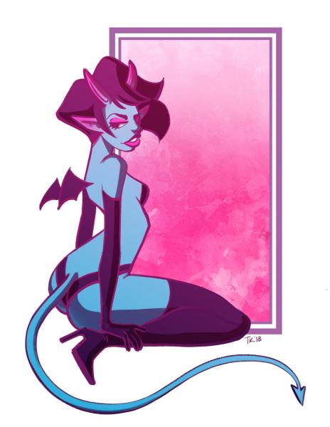 Demon Girl Print