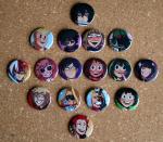 My Hero Academia 1.5" Buttons