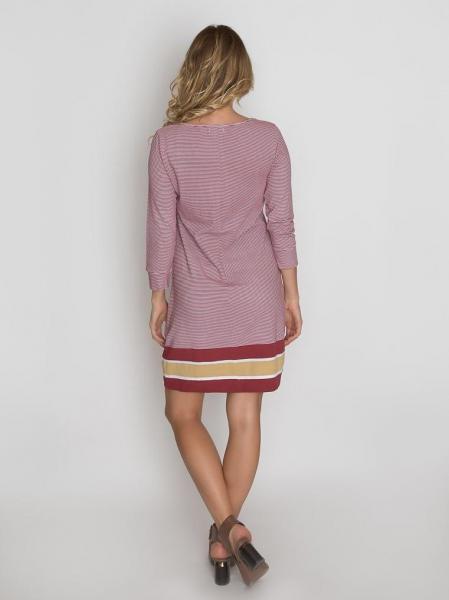 Garnet + Gold Stripes | Dress picture