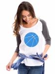 Basketball Raglan | Blue