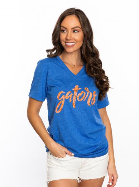 The Gators Croc Print V-Neck picture