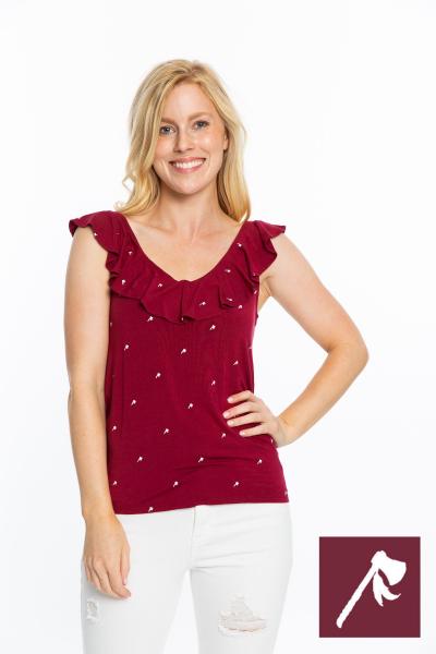 Ruffle V-Neck Top | Tomahawks picture