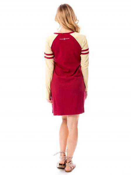 Varsity Dress | Garnet + Gold picture