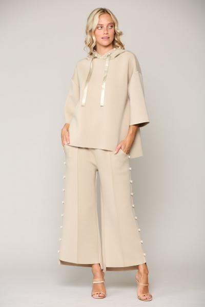 Pear Trim Pants, Beige picture