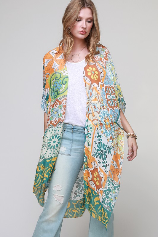 Moroccan Tile Kimono