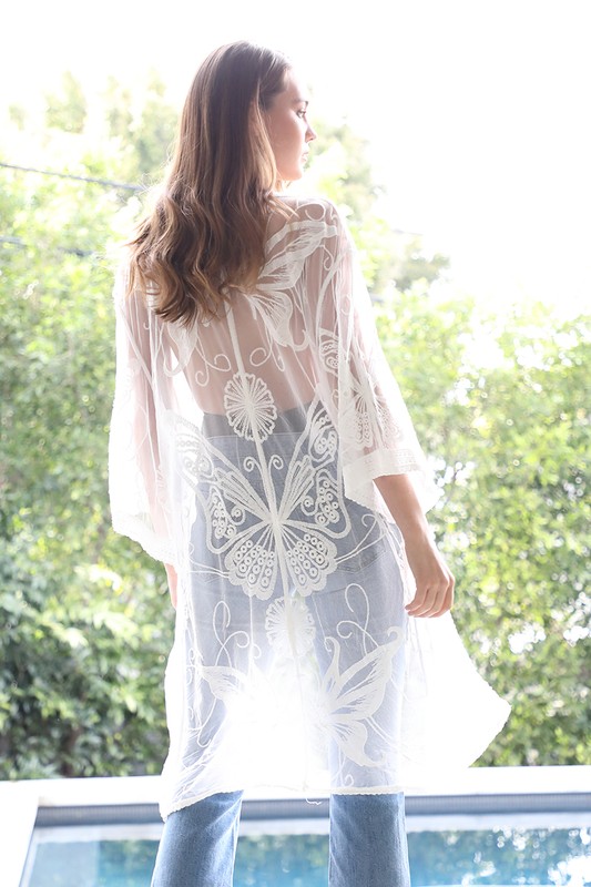 Butterfly Garden Lace Kimono picture