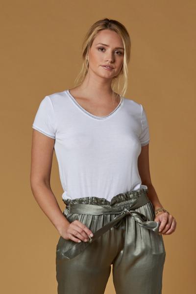 Silk Luisa V-neck Top, 4 Colors picture