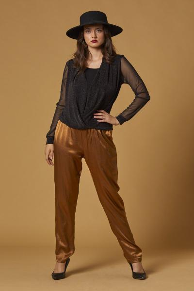 Silk Maluka Pants, Rust picture